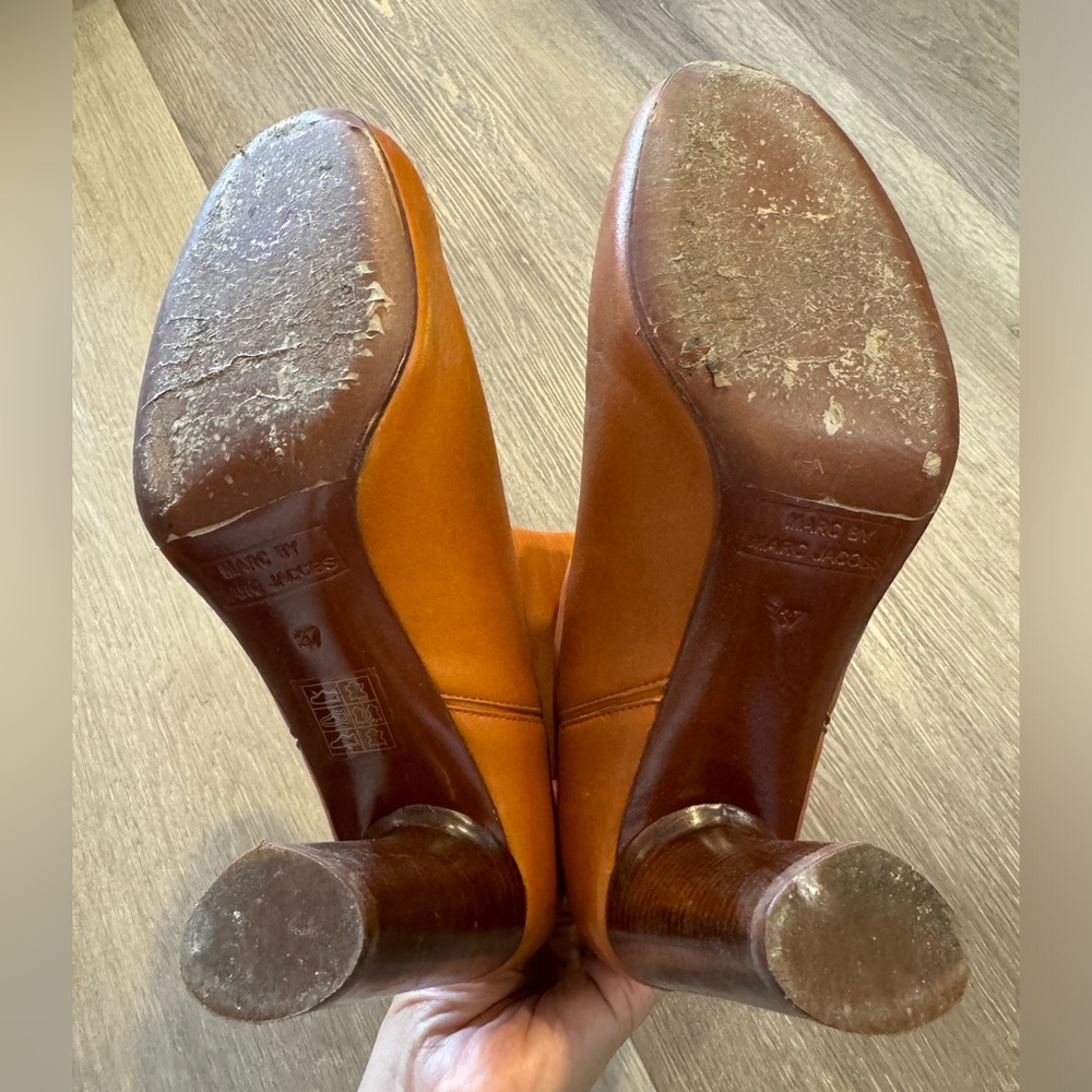Marc by Marc Jacob Cognac Heel Boots (Size 37) - Picture 3 of 7